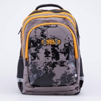 02704354-40 Рюкзак школьный чер-сер выс.44 см