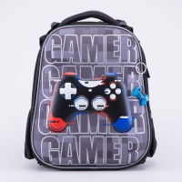 02704367-40 Рюкзак школьный черный выс. 37 см